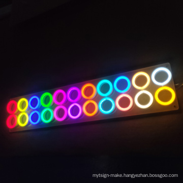 Wholesale fashion led neon sign custom RGB led neon flex lighting neon logo sign for reference